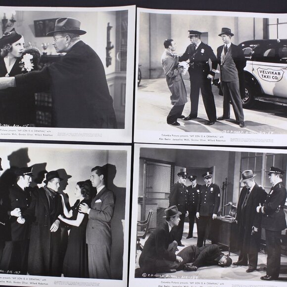Vintage 1939 "My Son is a Criminal" Black and white photography movie stills - Picture 3 of 10